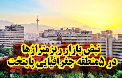 نبض بازار ریزمتراژها در ۵منطقه جغرافیایی پایتخت                                                                                                                                                                                                                                                             