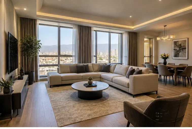 اپارتمان ۱۶۰متری__ ۷پارکینگ__تاپ لوکیشن سعادت اباد