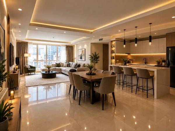 تاپ لوکیشن بلوار کشاورز_۱۲۳ متر_۳خواب_بدون مشابه