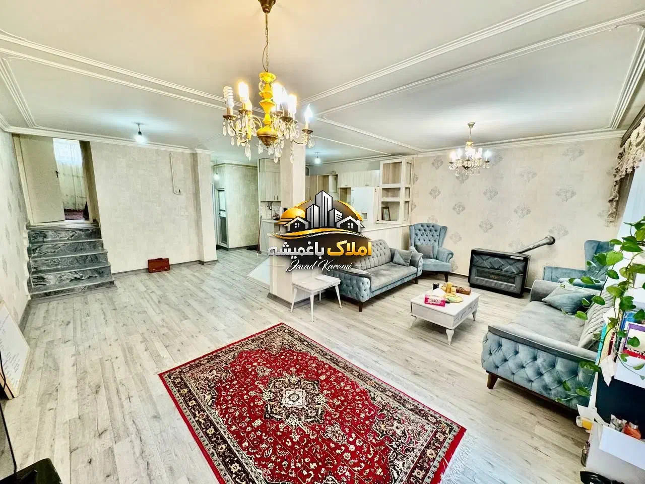 اپارتمان ۹۵ متر پردیس برخیابان املاک باغمیشه