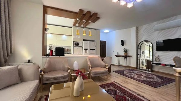 ۷۵متر_دوخواب_تاپ لوکیشن_سالن پرده خور