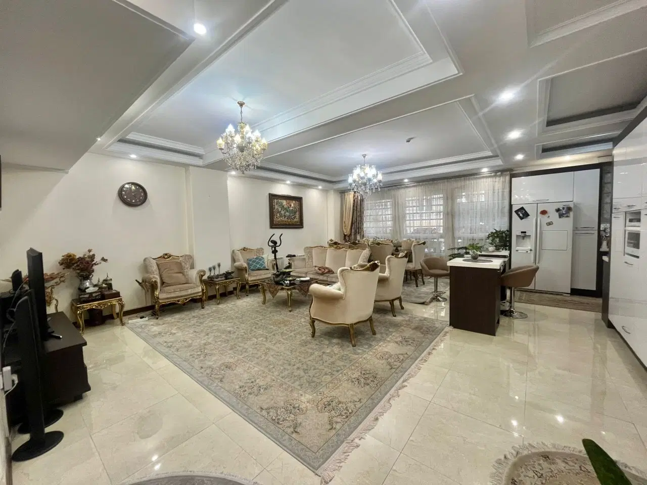 ۱۰۰متر فول   امکانات   نما  تراورتن