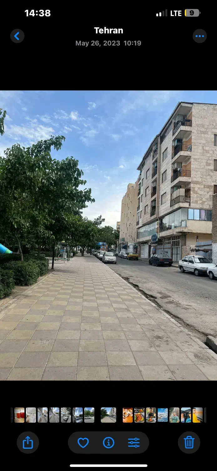 واحد ۸۵ متری ۲ خوابه روبروی پارک