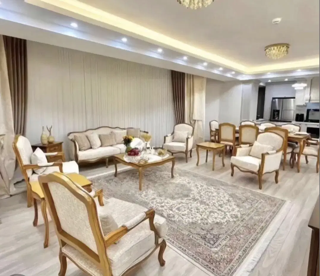 102متر_خطی سالن پرده خور_تراورتن ۷ساله_فردوس