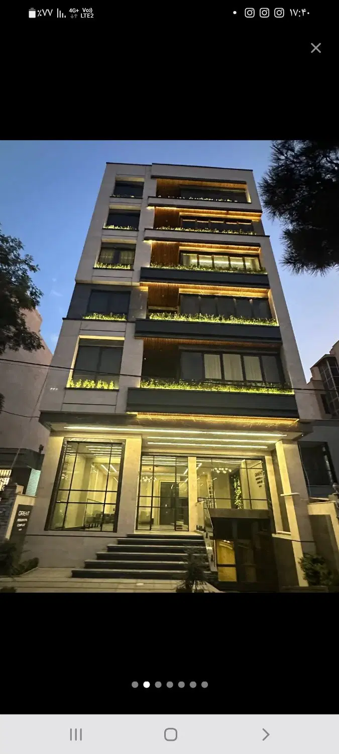 ۲۰۰ متر شمالی روب نما ۲ پارکینگ سندی