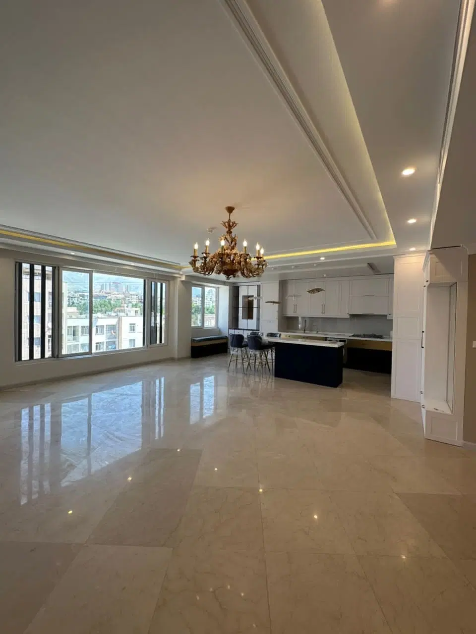 ۱۲۳متر غرق ارامش  ۳خواب پرده خور  جنت اباد مرکزی