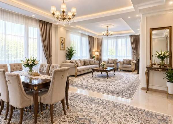 ۱۲۰متر_۳خواب_سالن پرده خور_تاپ لوکیشن شهران