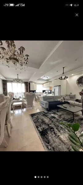۱۰۰ متر ۲ خواب_ تراورتن_ سالن پرده خور_ فردوس غرب