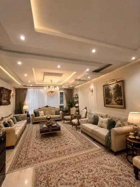 ۱۳۵ متر ۳ خواب_ رو به آفتاب _ ۲پارکینگ سندی