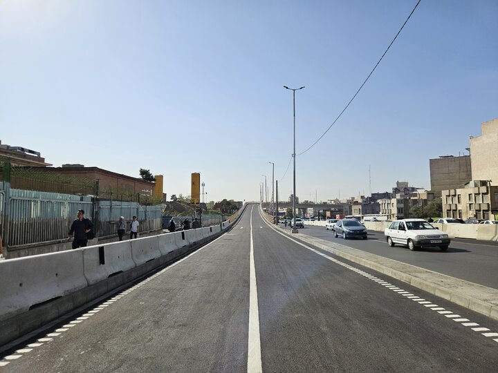 افتتاح پل دسترسی خیابان ستارخان به بزرگراه شهید چمران/ ۴۹۰ کیلومترکاهش مسافت مسیر در تهران