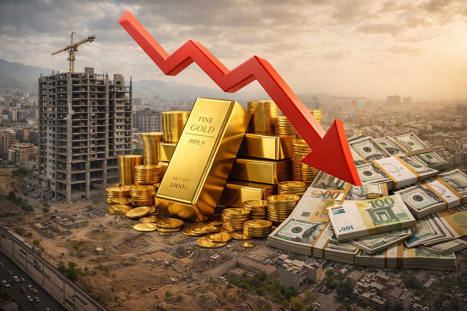 دلایل آشفتگی بازار طلا و ارز، بلاتکلیفی بازار مسکن