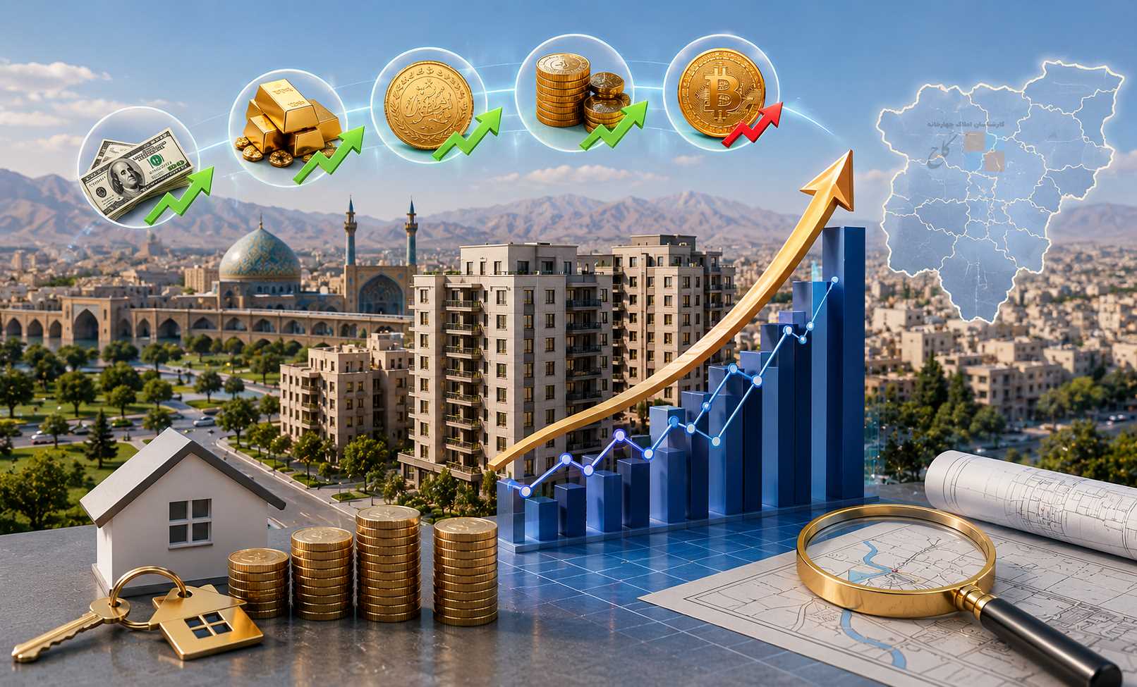 گزارش تحلیلی وضعیت بازار فروش آپارتمان‌های مسکونی شهر اصفهان (از آذر 1404 تا خرداد 1405)